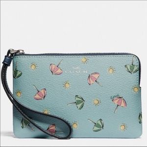 NWT coach wristlet. Umbrella design.